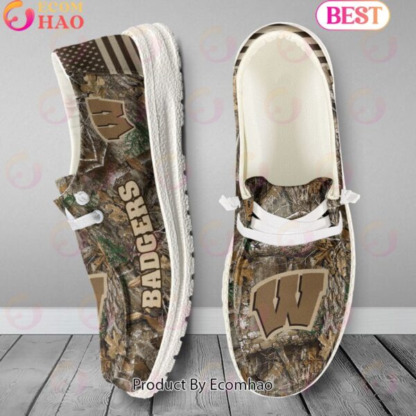 Tubopro Wisconsin Badgers Personalized Hey Dude Shoes For Men And Women - Image 5