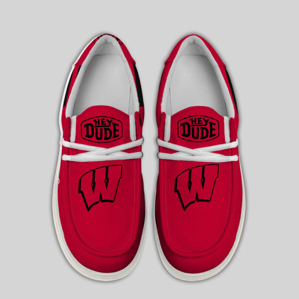 Tubopro Wisconsin Badgers Personalized Hey Dude Shoes For Men And Women - Image 4