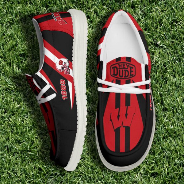 Tubopro Wisconsin Badgers Personalized Hey Dude Shoes For Men And Women