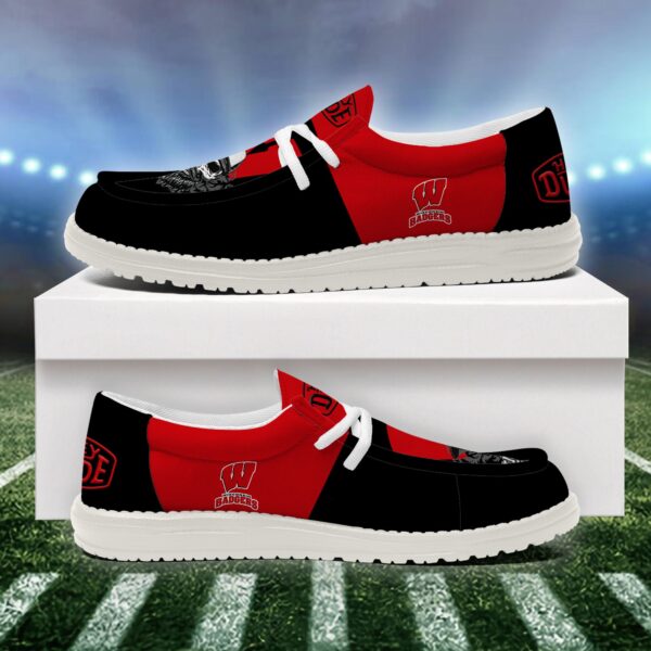 Tubopro Wisconsin Badgers Personalized Hey Dude Shoes For Men And Women - Image 4