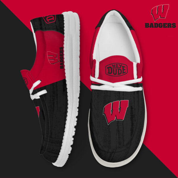 Tubopro Wisconsin Badgers Personalized Hey Dude Shoes For Men And Women