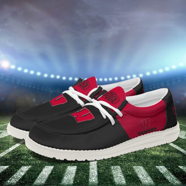 Tubopro Wisconsin Badgers Personalized Hey Dude Shoes For Men And Women - Image 3