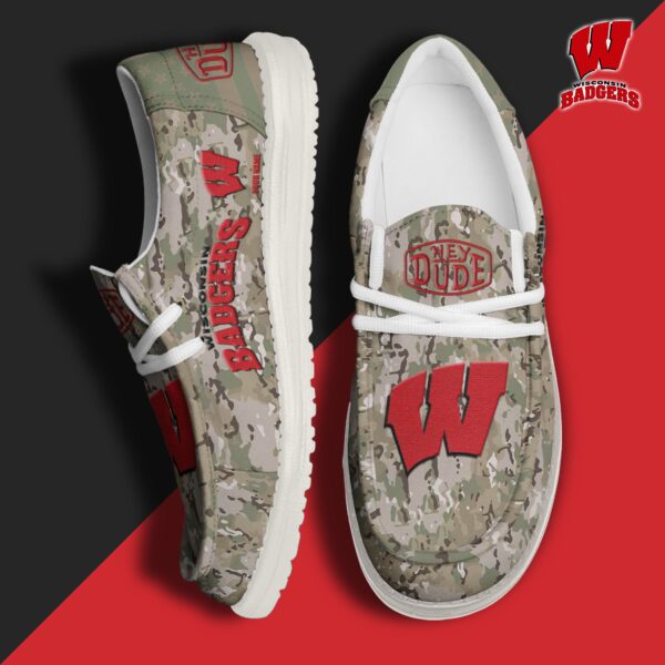Tubopro Wisconsin Badgers Personalized Hey Dude Shoes For Men And Women