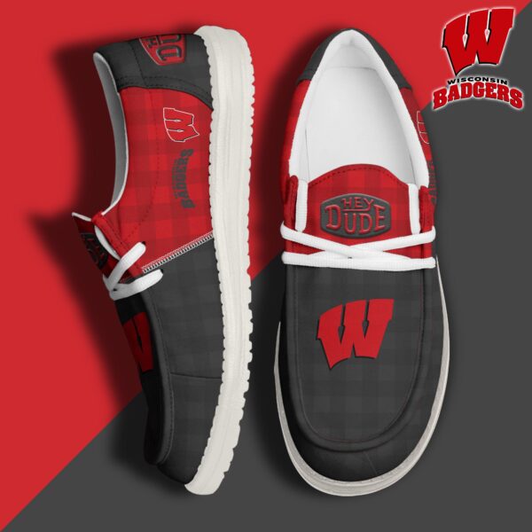 Tubopro Wisconsin Badgers Personalized Hey Dude Shoes For Men And Women