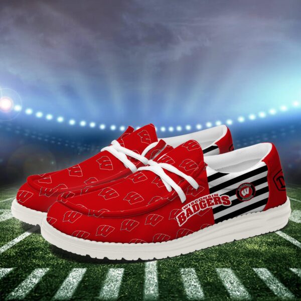 Tubopro Wisconsin Badgers Personalized Hey Dude Shoes For Men And Women - Image 3