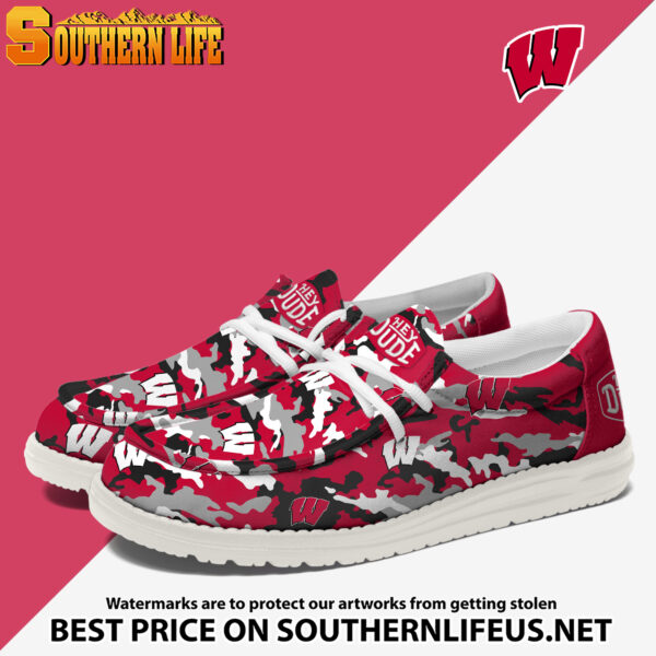 Tubopro Wisconsin Badgers Personalized Hey Dude Shoes For Men And Women - Image 2