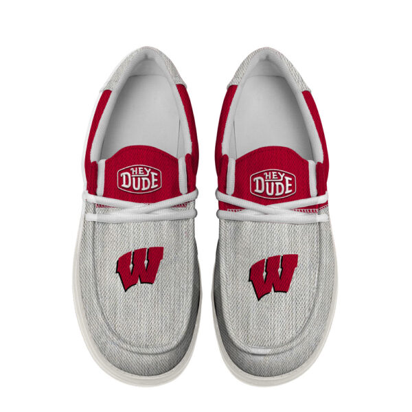 Tubopro Wisconsin Badgers Personalized Hey Dude Shoes For Men And Women - Image 4