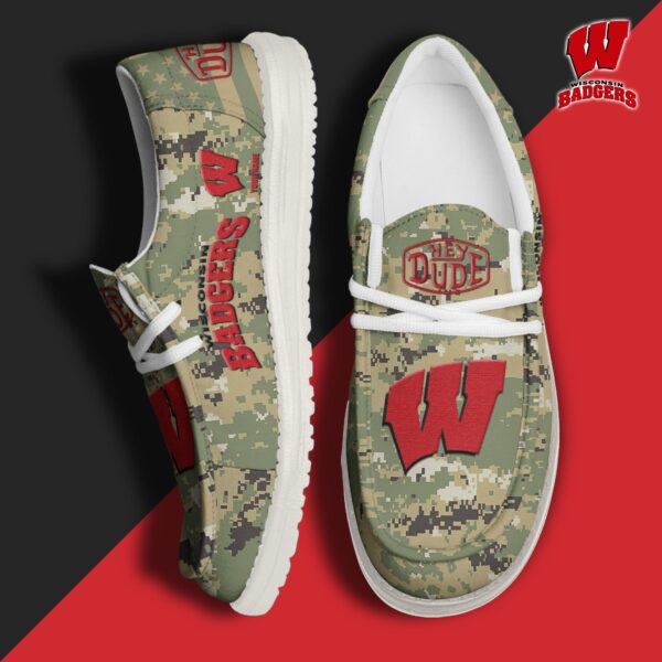 Tubopro Wisconsin Badgers Personalized Hey Dude Shoes For Men And Women