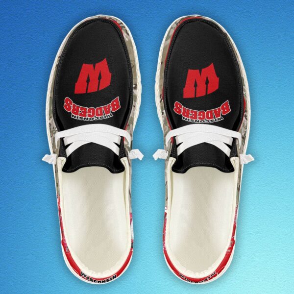 Tubopro Wisconsin Badgers Personalized Hey Dude Shoes For Men And Women - Image 3
