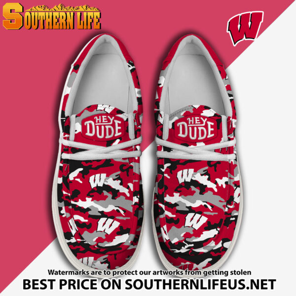 Tubopro Wisconsin Badgers Personalized Hey Dude Shoes For Men And Women
