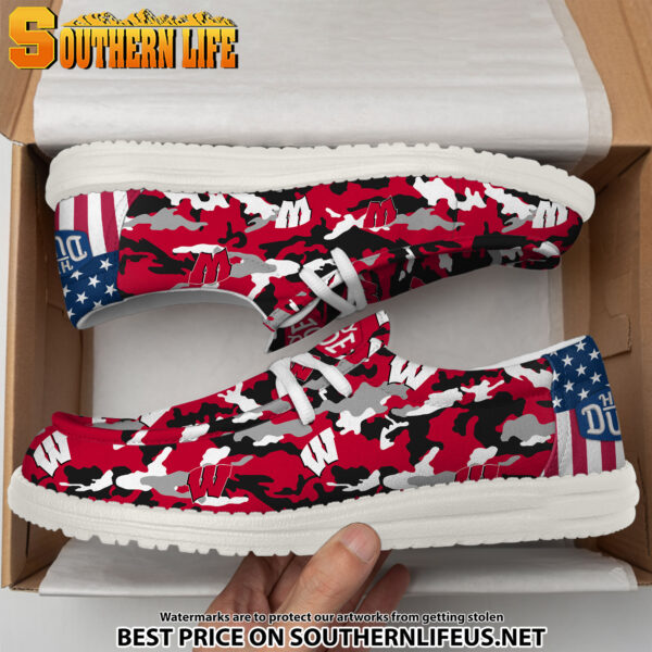 Tubopro Wisconsin Badgers Personalized Hey Dude Shoes For Men And Women - Image 4