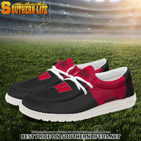 Tubopro Wisconsin Badgers Personalized Hey Dude Shoes For Men And Women - Image 2