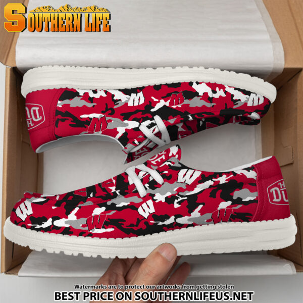 Tubopro Wisconsin Badgers Personalized Hey Dude Shoes For Men And Women - Image 4