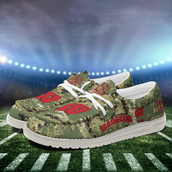 Tubopro Wisconsin Badgers Personalized Hey Dude Shoes For Men And Women - Image 3