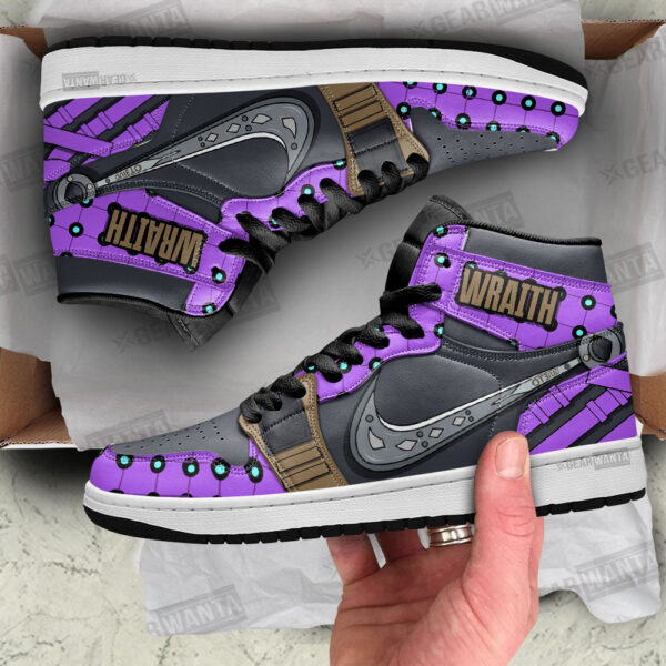 Tubopro Wraith Apex Legends AJ1 High Sneakers Shoes For Men And Women - Image 2
