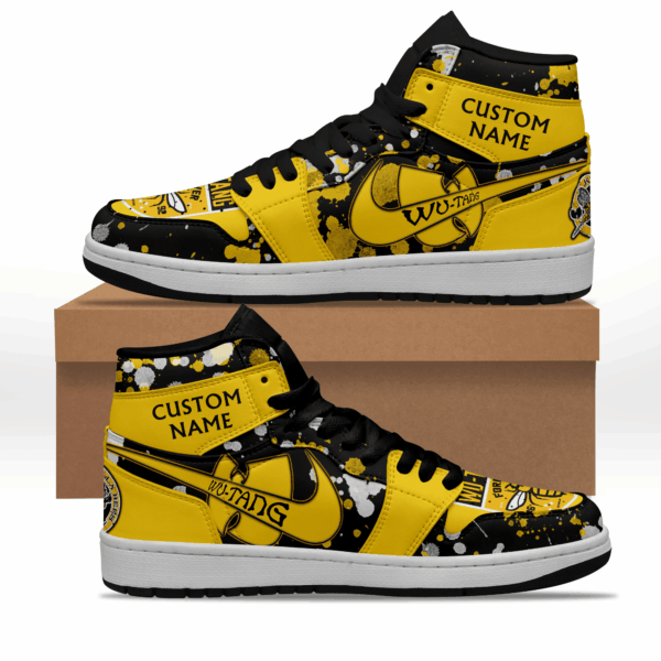 Tubopro Wu Tang Clan AJ1 High Sneakers Shoes For Men And Women - Image 3