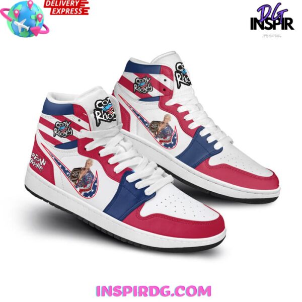 Tubopro WWE American Nightmare Cody Rhodes AJ1 High Sneakers Shoes For Men And Women - Image 2
