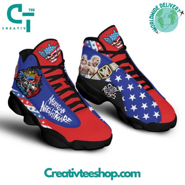 Tubopro WWE Cody Rhodes AJ13 Sneakers Shoes For Men And Women - Image 3