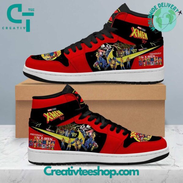 Tubopro X-Men 97 Xavier Institute AJ1 High Sneakers Shoes For Men And Women - Image 2