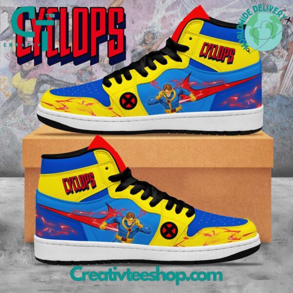 Tubopro X-Men Cyclops AJ1 High Sneakers Shoes For Men And Women