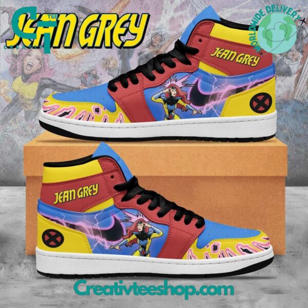 Tubopro X-Men Jean Grey AJ1 High Sneakers Shoes For Men And Women - Image 3