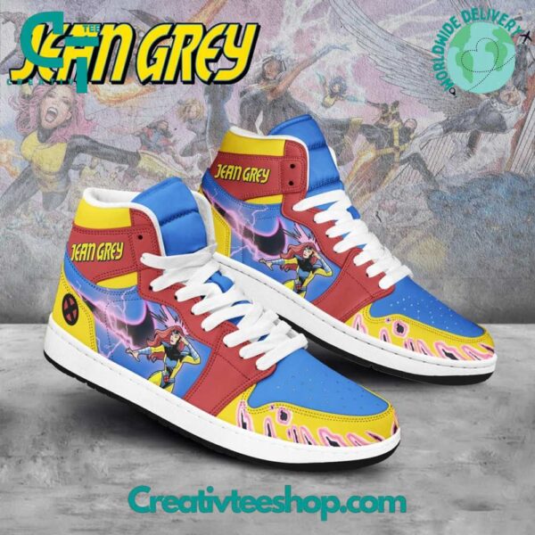 Tubopro X-Men Jean Grey AJ1 High Sneakers Shoes For Men And Women - Image 4