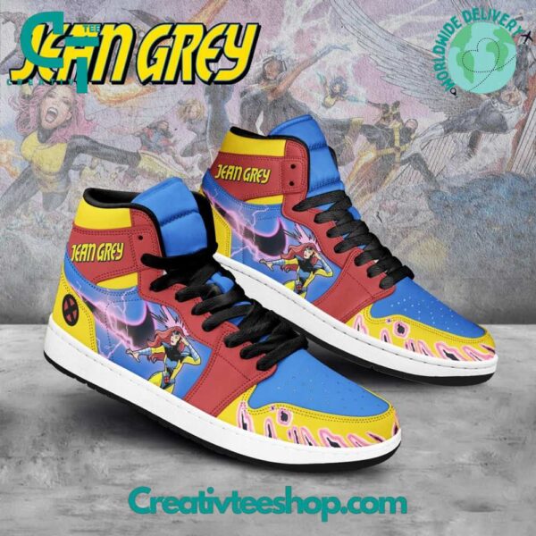 Tubopro X-Men Jean Grey AJ1 High Sneakers Shoes For Men And Women - Image 2