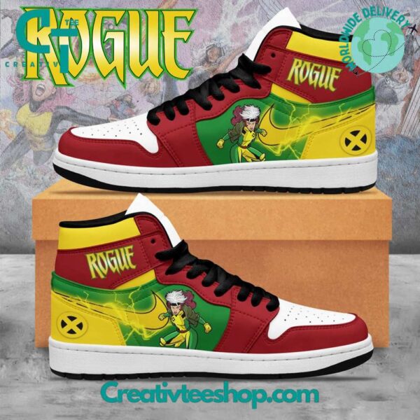 Tubopro X-Men Rogue AJ1 High Sneakers Shoes For Men And Women - Image 4