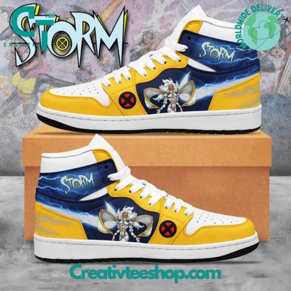 Tubopro X-Men Storm AJ1 High Sneakers Shoes For Men And Women - Image 2