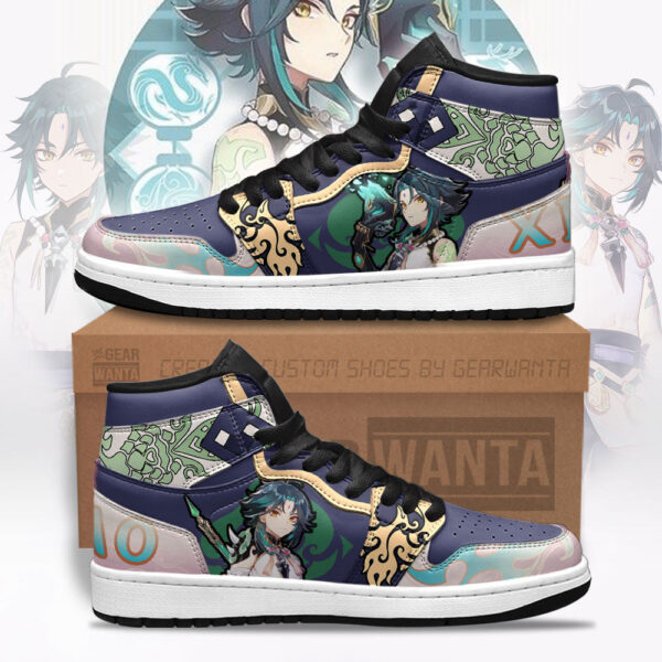 Tubopro Xiao Genshin Impact AJ1 High Sneakers Shoes For Men And Women