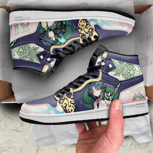 Tubopro Xiao Genshin Impact AJ1 High Sneakers Shoes For Men And Women - Image 2