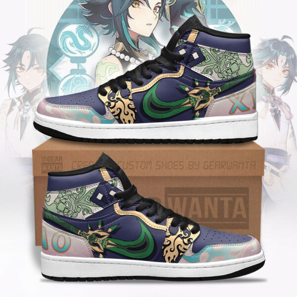 Tubopro Xiao Sw Genshin Impact AJ1 High Sneakers Shoes For Men And Women