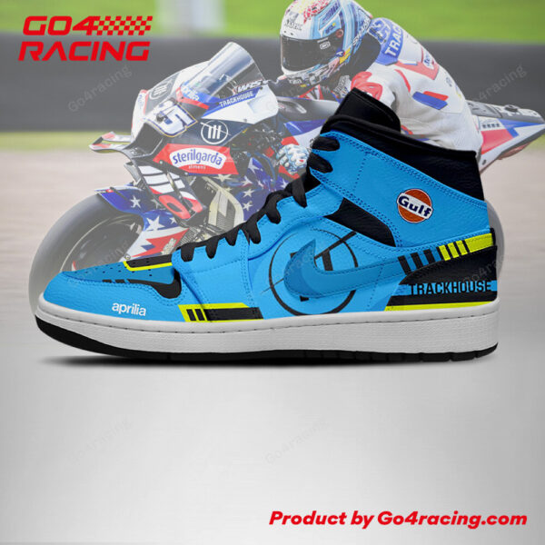 Tubopro Yamaha Factory Racing AJ1 High Sneakers Shoes For Men And Women - Image 2