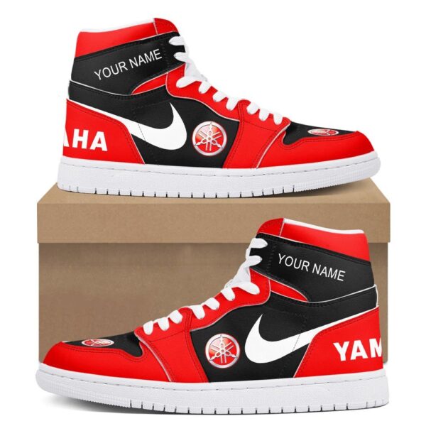 Tubopro Yamaha Motors AJ1 High Sneakers Shoes For Men And Women - Image 2