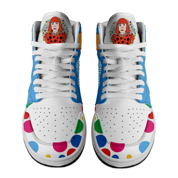 Tubopro Yayoi Kusama AJ1 High Sneakers Shoes For Men And Women - Image 2