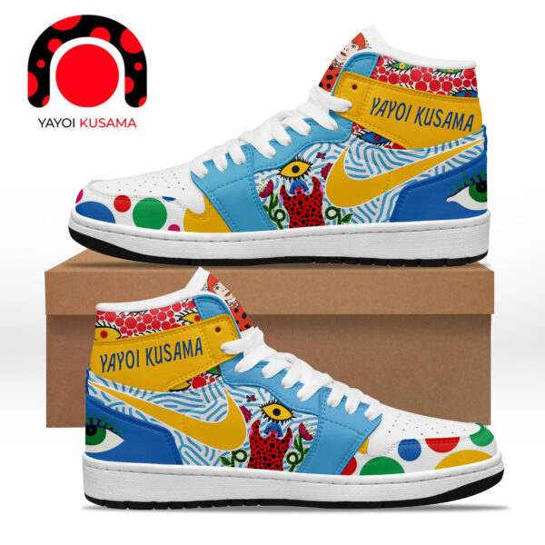 Tubopro Yayoi Kusama AJ1 High Sneakers Shoes For Men And Women