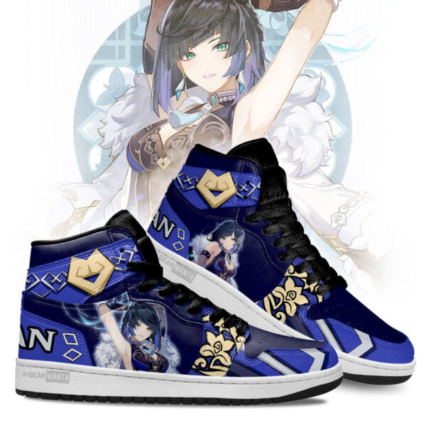 Tubopro Yelan Genshin Impact AJ1 High Sneakers Shoes For Men And Women - Image 3