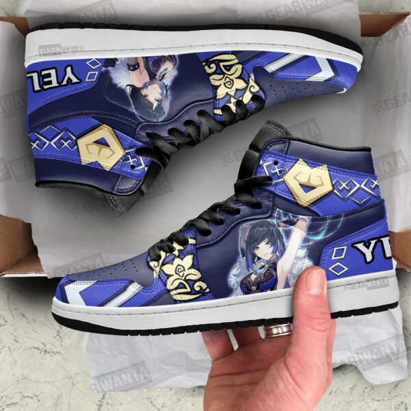 Tubopro Yelan Genshin Impact AJ1 High Sneakers Shoes For Men And Women - Image 2