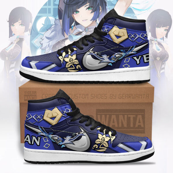 Tubopro Yelan Sw Genshin Impact AJ1 High Sneakers Shoes For Men And Women