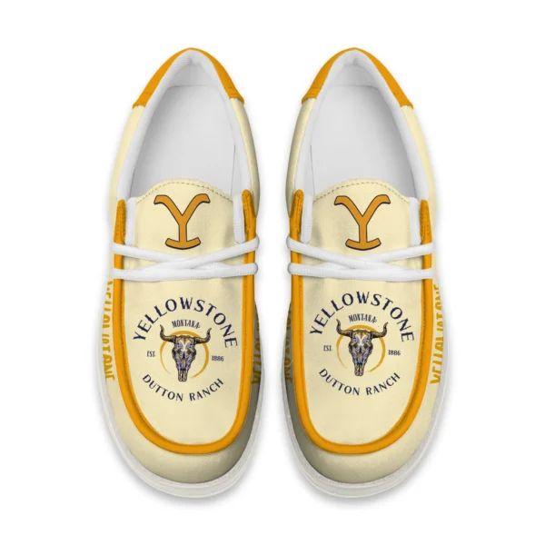 Tubopro Yellow Stone Hey Dude Shoes For Men And Women - Image 4
