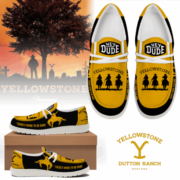 Tubopro Yellowstone Personalized Hey Dude Shoes For Men And Women