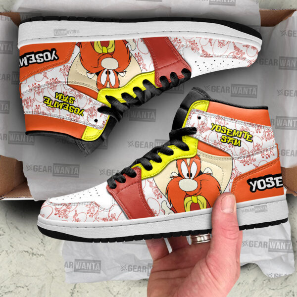 Tubopro Yosemite Sam AJ1 High Sneakers Shoes For Men And Women - Image 2