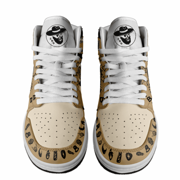 Tubopro Zac Brown Band AJ1 High Sneakers Shoes For Men And Women - Image 2