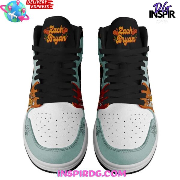Tubopro Zach Bryan AJ1 High Sneakers Shoes For Men And Women - Image 3