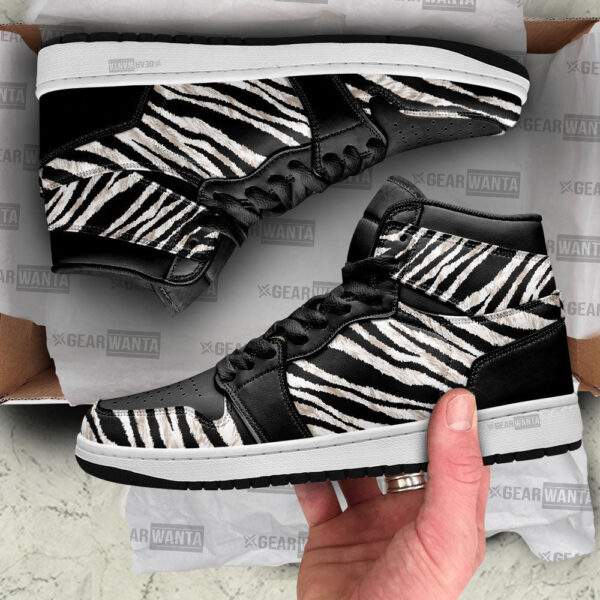 Tubopro Zebra Skin AJ1 High Sneakers Shoes For Men And Women