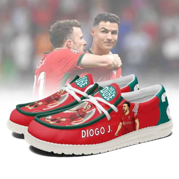Tubopro Diogo Jota Personalized Hey Dude Shoes For Men And Women
