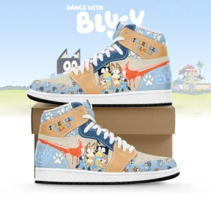 Tubopro Bluey AJ1 High Sneakers Shoes For Men And Women