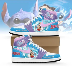 Tubopro Lilo & Stitch AJ1 High Sneakers Shoes For Men And Women