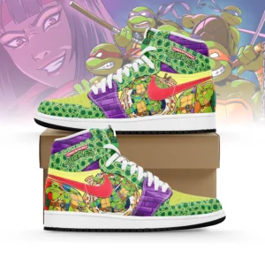 Tubopro Teenage Mutant Ninja Turtles AJ1 High Sneakers Shoes For Men And Women